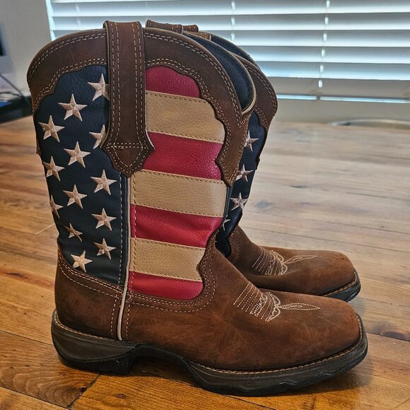 Durango cowgirl American flag boots - Picture 10 of 11